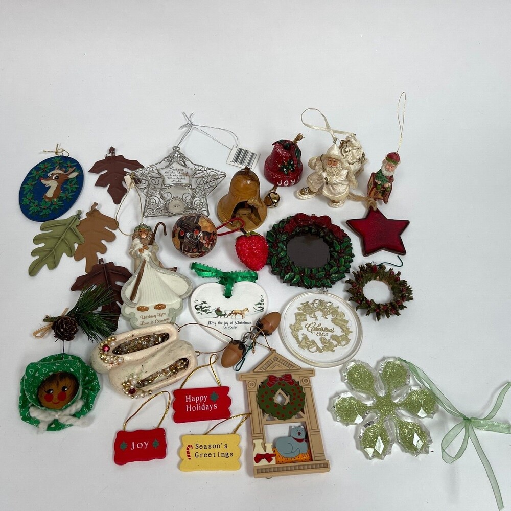 Variety of Christmas Tree Ornaments Lot of 23
